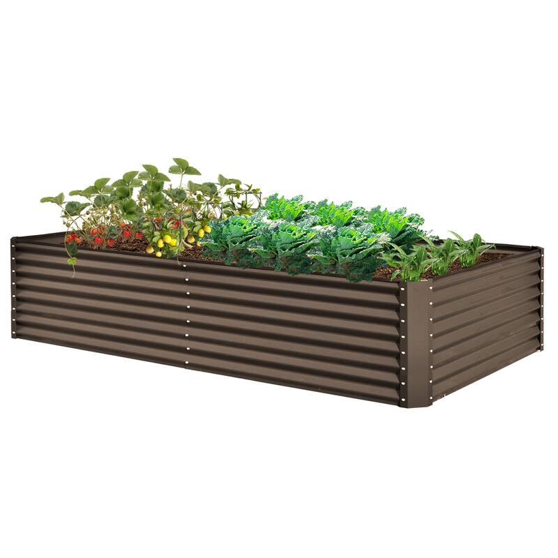 Heavy-Duty Outdoor Garden Planter Box for Vegetables with Safety Edge