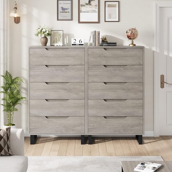 5 Dresser for Bedroom, 51" Tall Dresser, Freestanding Vertical Drawer  Dresser with Storage - Bed Bath & Beyond - 42259125