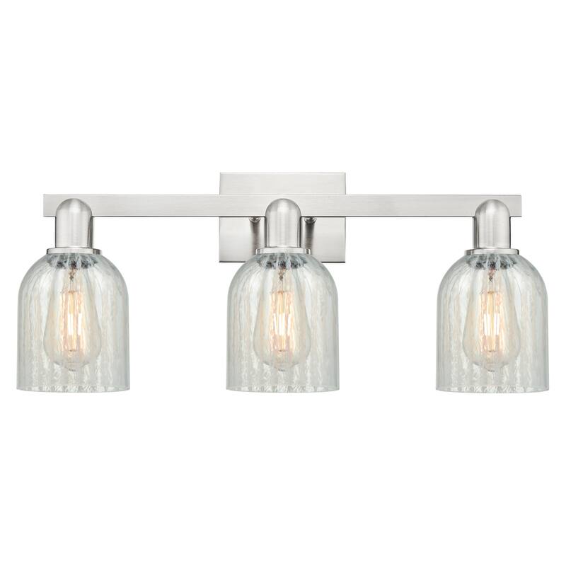 Innovations Lighting 716-3W-11-24 Caledonia Vanity Caledonia 3 Light - Brushed Satin Nickel / Mouchette