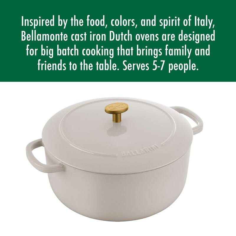 BALLARINI Bellamonte Cast Iron 7.5-qt Round Dutch Oven - 7.6-qt