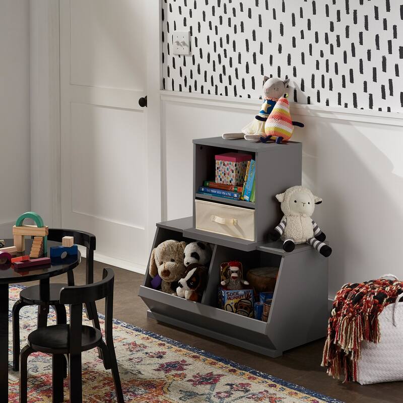 Riley Modular Stacking Storage Bins by iNSPIRE Q Junior