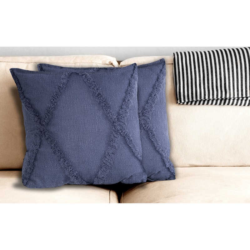 Sevita Flatwoven Cotton Throw Pillow, Set of 2