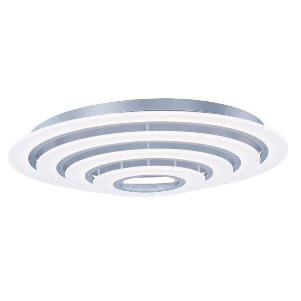 Et2 E22668 11 Saturn Ii 40 4 Ring Led Ceiling Light Matte Silver