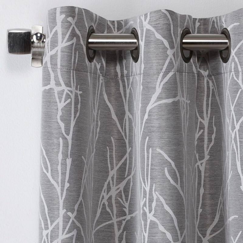 ATI Home Finesse Branch Print Grommet Top Curtain Panel Pair