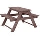 preview thumbnail 145 of 166, Laguna Kids Outdoor Poly Picnic Table Dark Brown