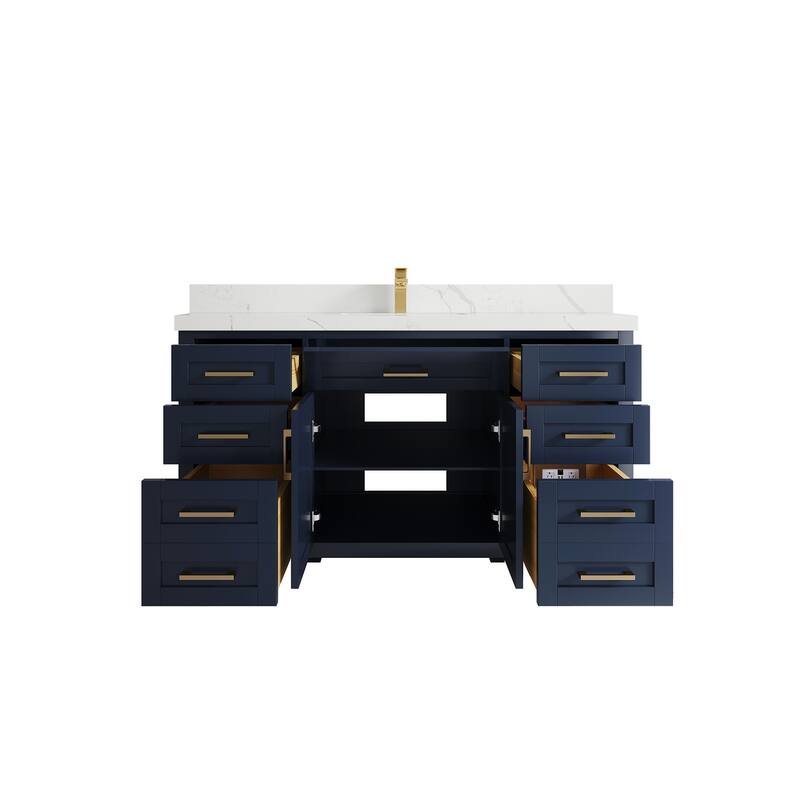 Willow Collections 60 in. W x 22 in. D Cambridge Single Sink Bathroom Vanity with Countertop