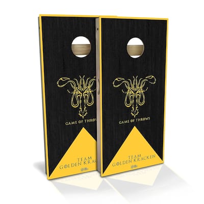 Team Golden Kracken Outdoor Cornhole Board Set