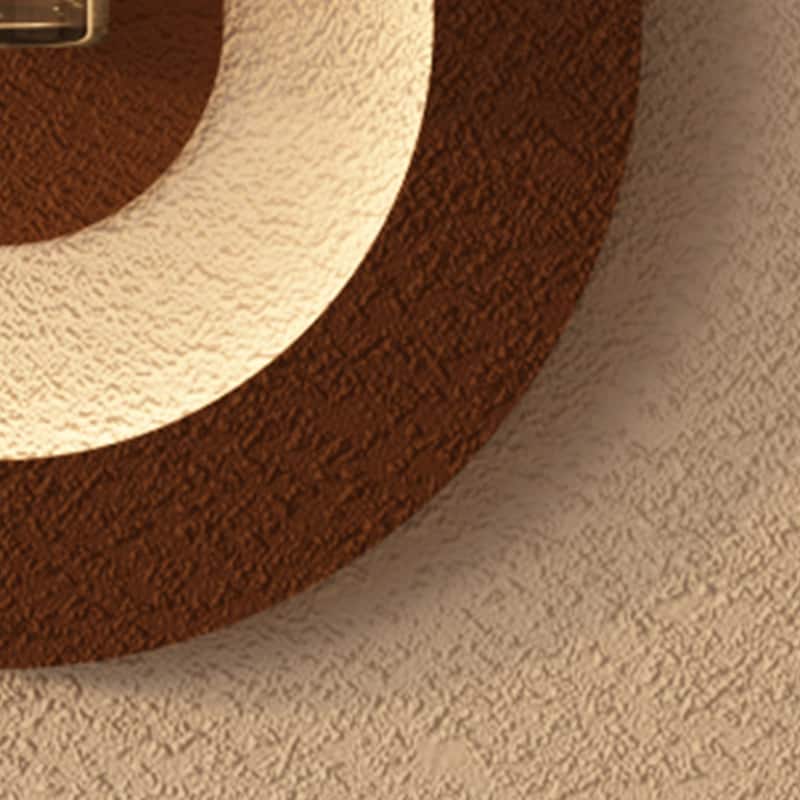 Roomfitters LED Sandstone Wall Art with 3D Vase, 3 Color Light Strip & Fake Rabbit Statue for Living Room, Light Coffee