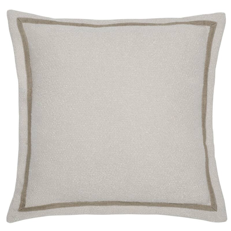 SAFAVIEH Home Pyper Boucle Decorative Throw Pillow - Ivory - 18 x 18-inch Square
