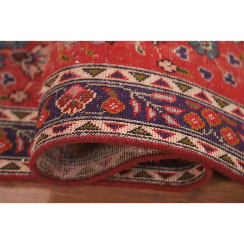 Tabriz Persian Vintage Rug Hand-Knotted Wool Carpet - 3'2" x 5'0"