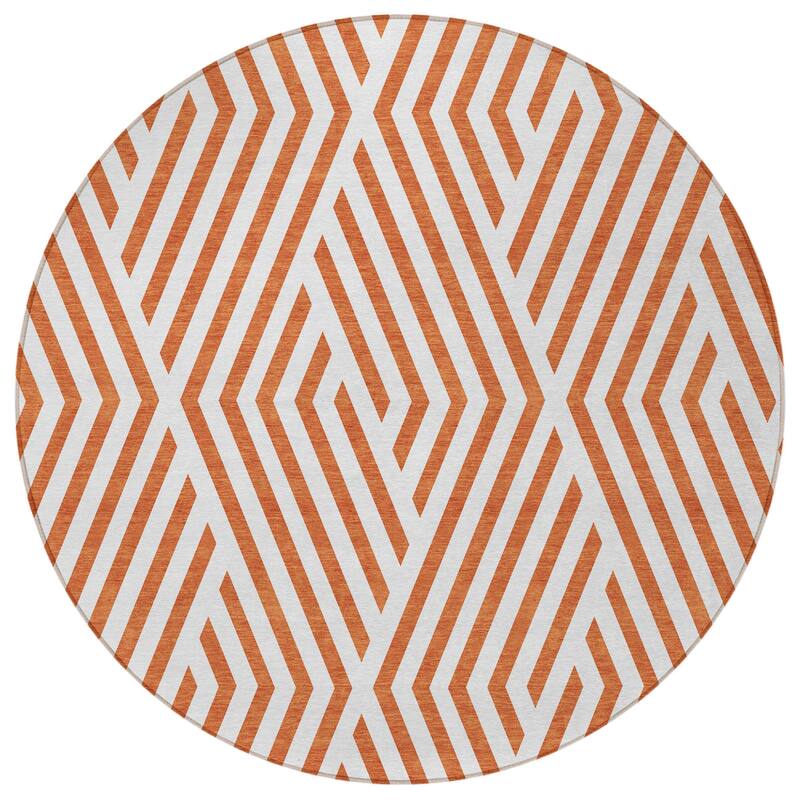 Mave Abstract Shapes Weather Resistant Classic Meets Modern Outdoor Rug
