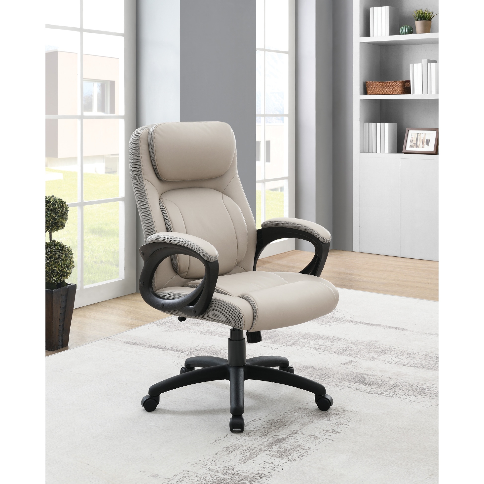 Managers Office Chair with Faux Leather with Padded Arms