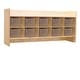 preview thumbnail 3 of 1, Contender Wall Mount Kids Storage Locker with 10 Trays - 46.75