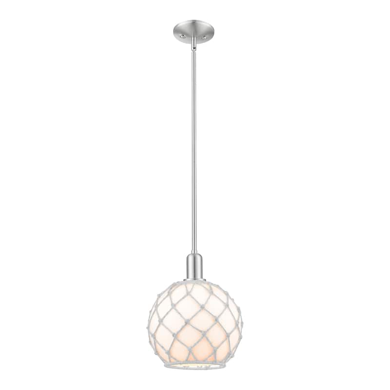 Innovations Lighting Endless Possibilities Arcadia - Farmhouse Rope - 1 Light 10" Stem Hung Mini Pendant