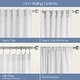 preview thumbnail 11 of 34, Linen Texture Double Ruffle Semi-sheer Curtain Pair(2 panels)