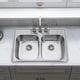 preview thumbnail 1 of 9, 33'' x 22'' PRO Classic Drop in Double Bowl Kitchen Sink,Top Mount 50/50 Stainless Steel Kitchen Sink with Three Faucet Hole