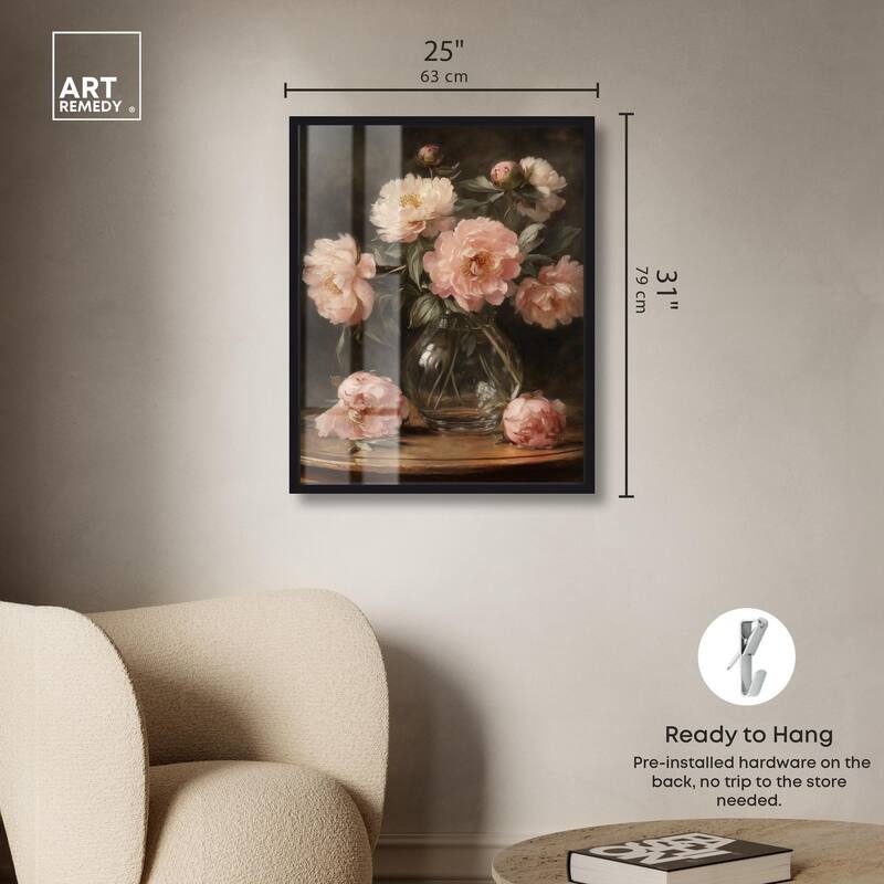 Vintage Velvet Vase Shadowbox by Art Remedy