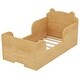 preview thumbnail 29 of 32, Toddler Floor Bed Frame, Cot Bed for Boys and Girls Ages 3-6, Bear Shape Toddler Bed