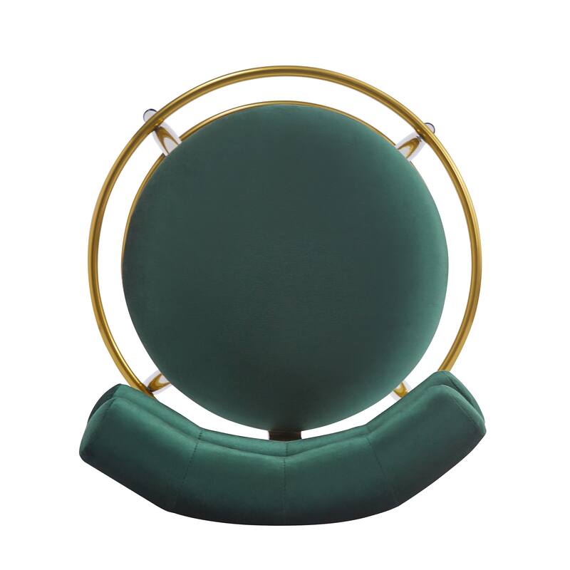 Set of 2 Velvet Counter Stools, 27.65" Height, Cushioned Seat & Iron Frame - Ideal for Kitchen, Bar, Dining
