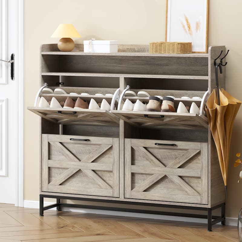 Shoe Cabinet, Entry Home Shoe Cabinet, Entrance Balcony Storage Cabinet, Large Capacity Shoe Rack