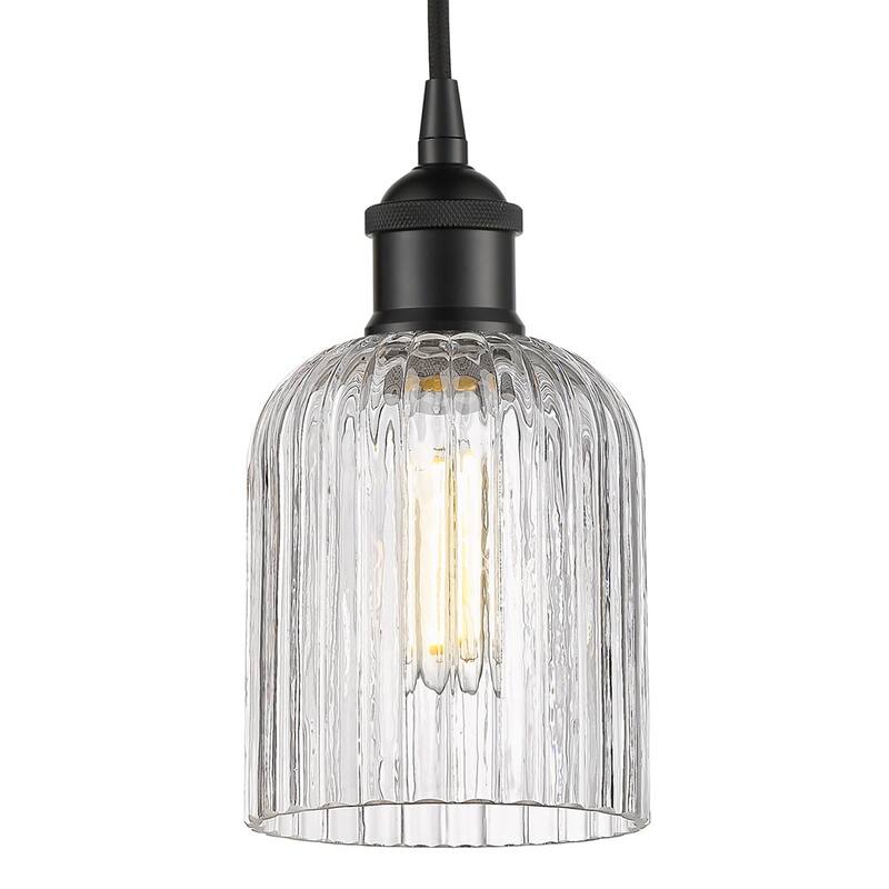 Innovations Lighting 616-1P 9 5 Bridal Veil Pendant Bridal Veil 5" - Matte Black