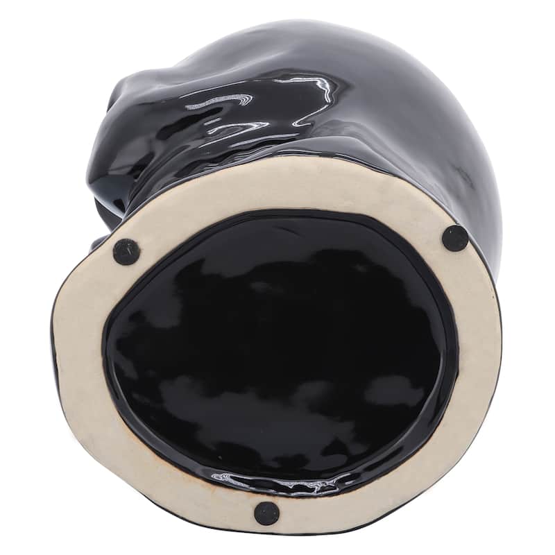 Decorative Ceramic Skull Table Vase