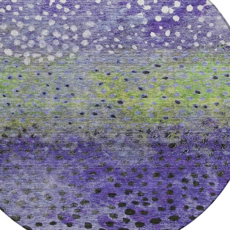 HomeRoots Abstract Transitional Rectangle Outdoor Rug