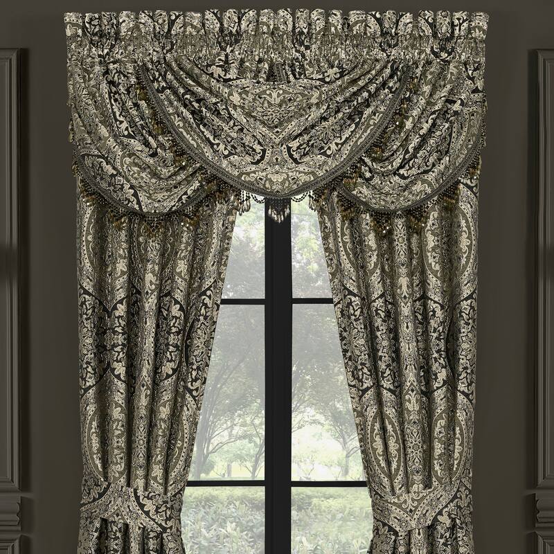 J. Queen New York Terra Window Waterfall Valance - Green