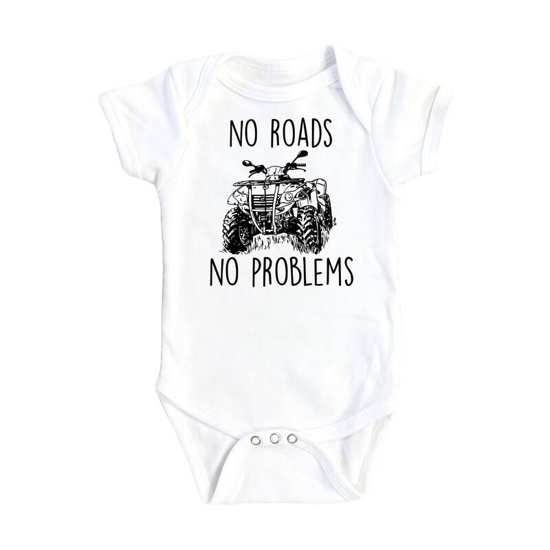 ATV Roads - Baby Boy Girl Clothes Infant Bodysuit Funny Cute Newborn - Natural - Newborn