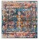 preview thumbnail 37 of 48, SAFAVIEH Vintage Distressed Boho Persian Bihter Oriental Polyester Rug with Fringe 5' Square - Turquoise/Multi - Square