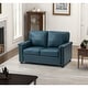 preview thumbnail 11 of 44, Irene Transitional Sofa with Nailhead Trim and Solid Wooden Legs TURQUOISE