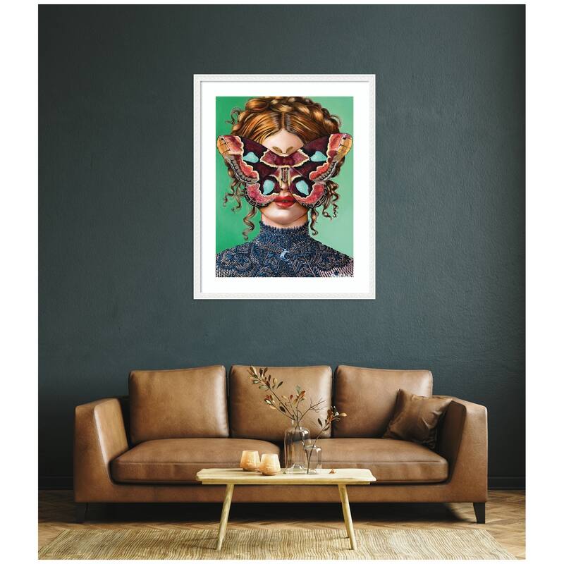 Kate and Laurel Forest Witch by Charlotte Brindley Framed Wall Art Print