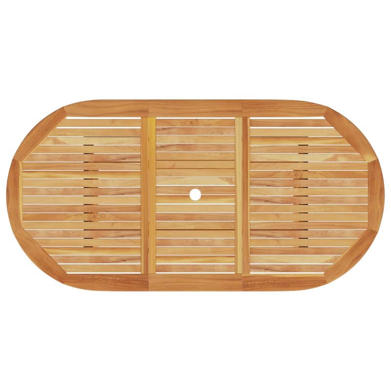vidaXL Outdoor Dining Set Set of 5 Natural Wood Solid Acacia Wood