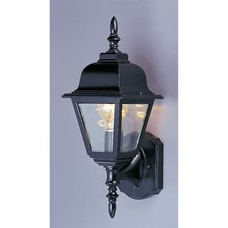 Volume Lighting 1-Light Black Outdoor Wall Mount