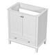 preview thumbnail 12 of 29, Modern 30 Inch Bathroom Vanity Base with Drawer and Adjustable Shelves, Cabinet Only without Sink