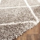 preview thumbnail 124 of 161, SAFAVIEH Hudson Shag Estella Diamond Trellis 2-inch Thick Rug