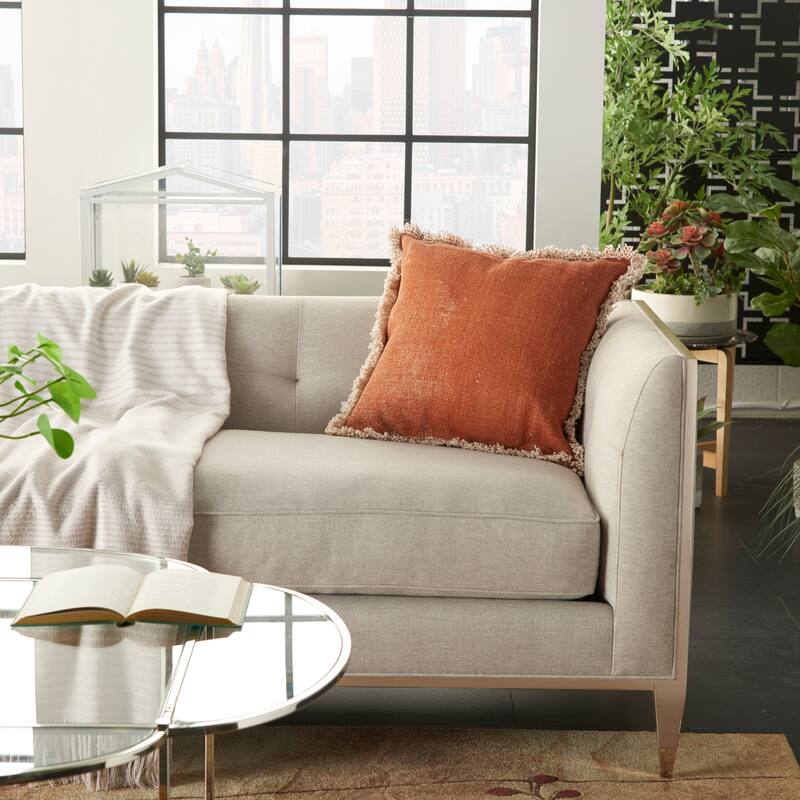 Mina Victory Stonewash Throw Pillow