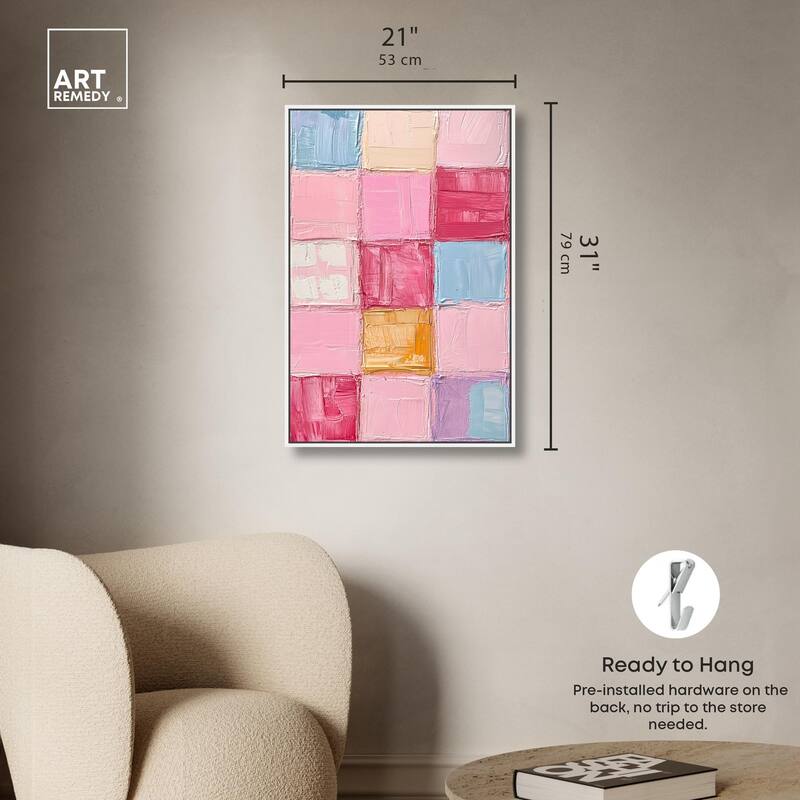 Color Squares II Canvas by Art Remedy