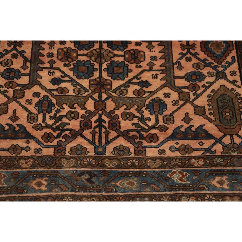 Hand Knotted Oriental 100% Wool Carpet Traditional Floral Peach Lilian Area Rug - 6' 6'' X 4' 5''