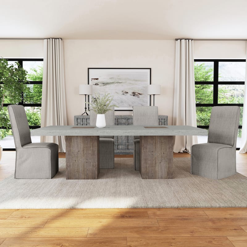 Classic Home Jordan Upholstered Fabric Dining Chair (Set of 2)