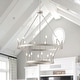 preview thumbnail 13 of 88, Acroma 20-light Modern Farmhouse 40In Round Wagon Wheel Chandelier with UL