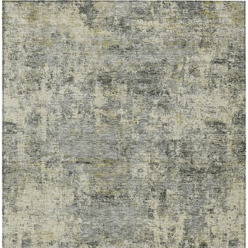 HomeRoots Abstract Transitional Rectangle Outdoor Rug