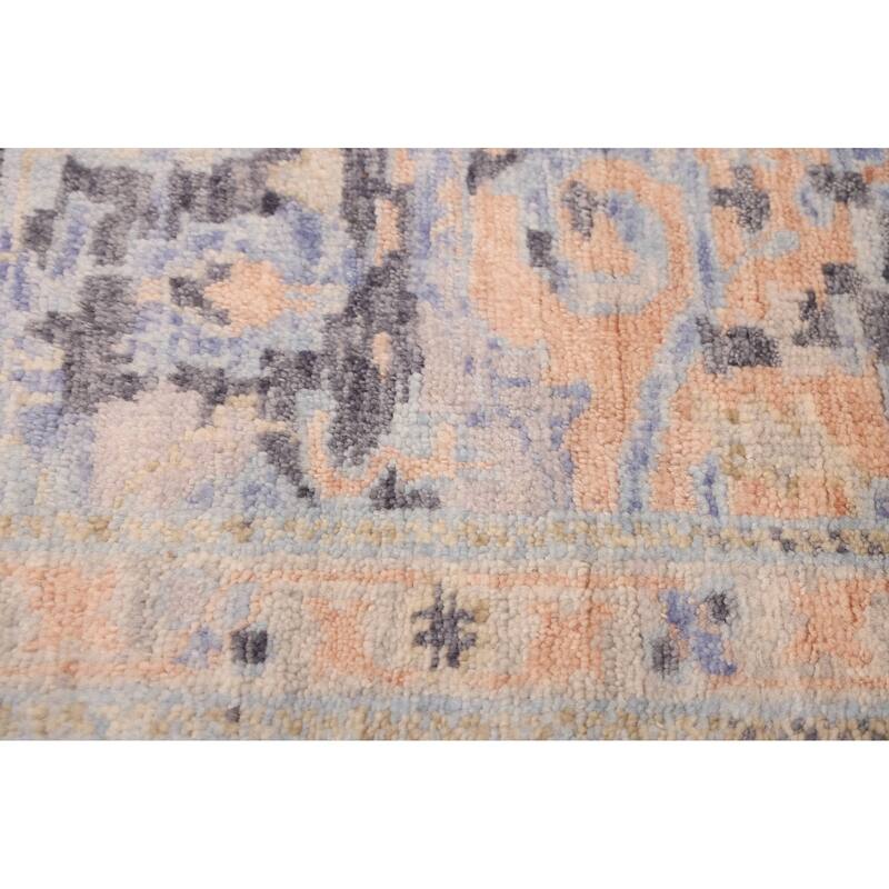ECARPETGALLERY Hand-knotted Jules Serapi Light Blue Wool Rug - 7'11 x 9'10