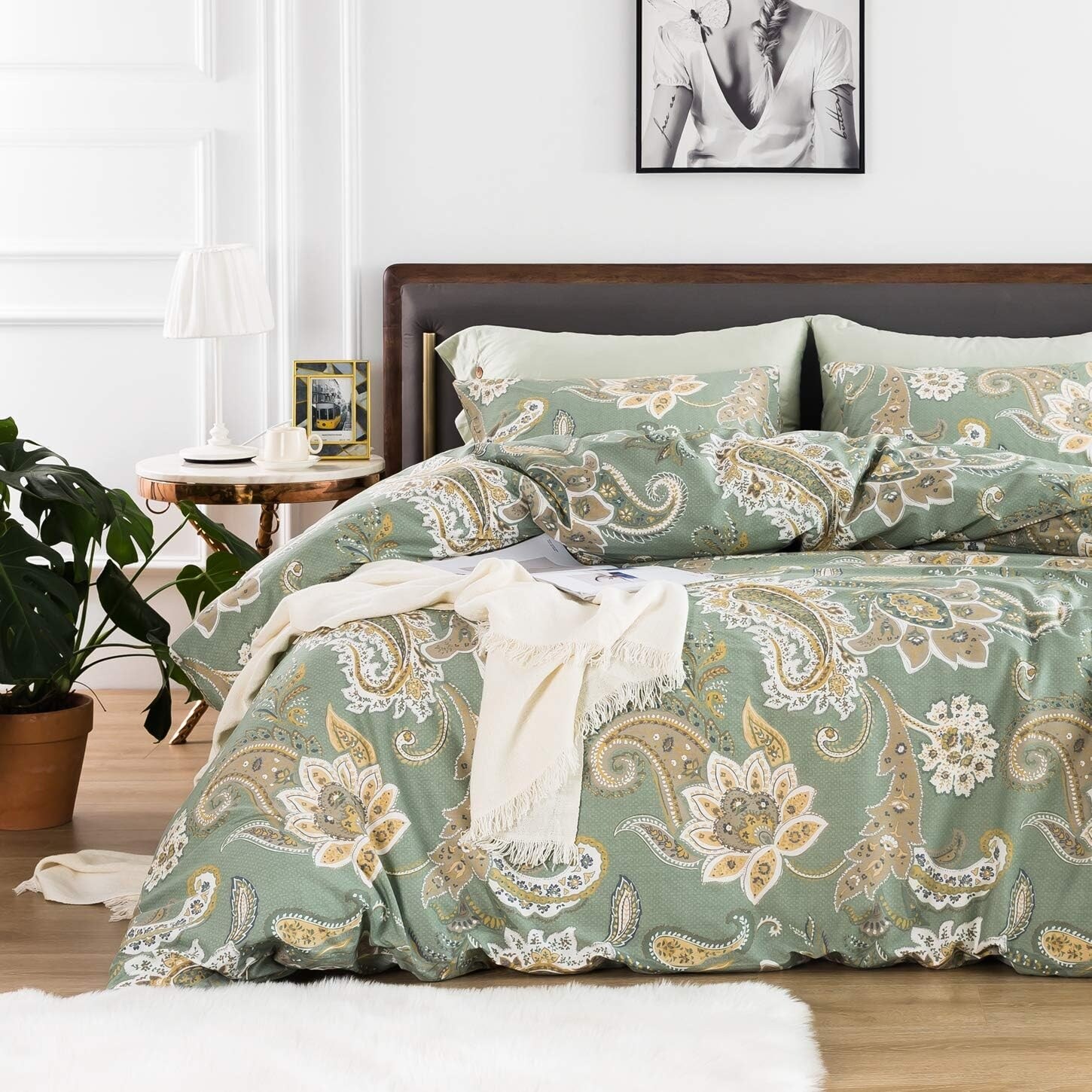 Green Bohemian & Eclectic, Top Rated Duvet Covers and Sets Bed Bath