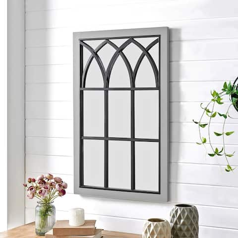 FirsTime & Co. Grandview Arched Farmhouse Wooden Window Mirror
