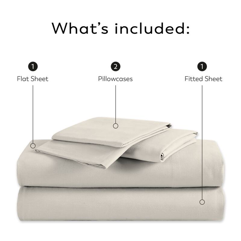 Purity Home Cotton Breathable And Lightweight Deep Pocket Sheet Set