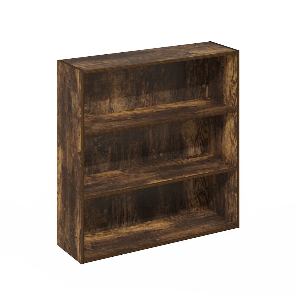31.5 in. Tall Pine Wood 3-Shelf Bookcase