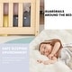 preview thumbnail 14 of 106, Twin/Full/Queen Size Floor Bed with Safety Guardrails for Kids, Wood Montessori Bedframe w/ Door, Children's Noiseless Beds