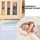 preview thumbnail 50 of 79, Modern Floor Bed with Safety Guardrails and Door, Suitable for Kids