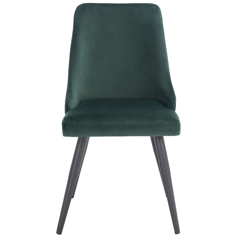 SAFAVIEH Jetta Modern Velvet Dining Room Chair (Set of 2) - 22.2" W x 18.8" L x 34.3" H - 22Wx19Dx34H